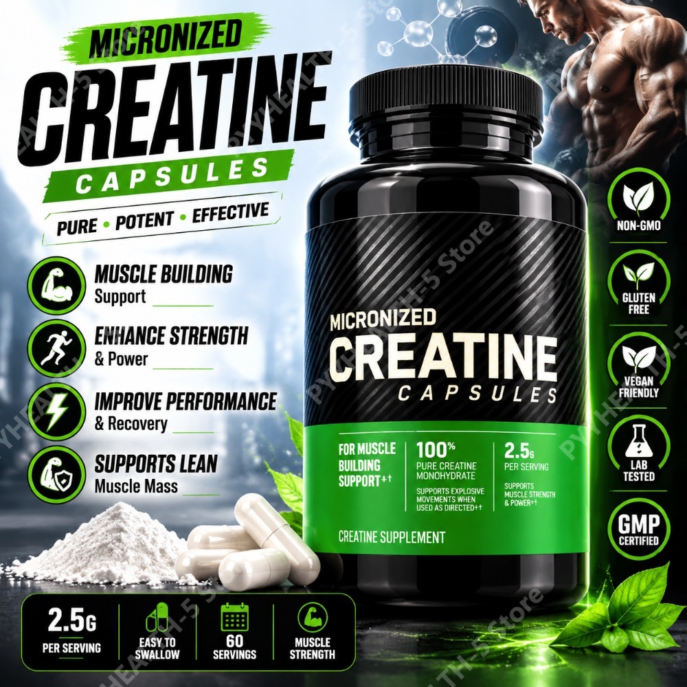 Nutrition Fitness - Cápsulas de Creatina 2.5g para Adultos