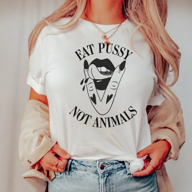 Nutrition Fitness - Camiseta vegana unissex comer pssy, não