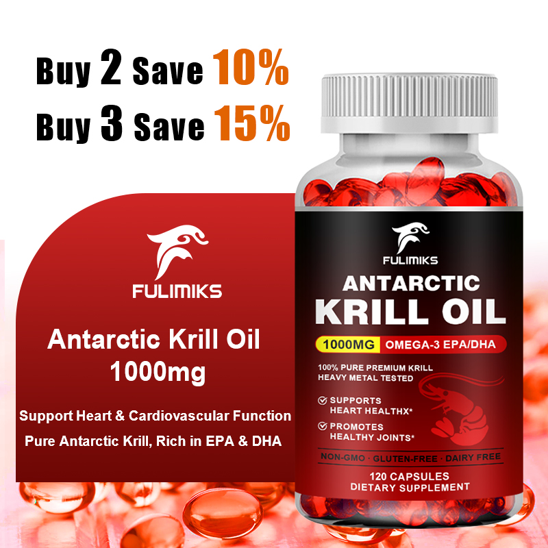 Krill Oil Supplement - Suplemento de Óleo de Krill Natural
