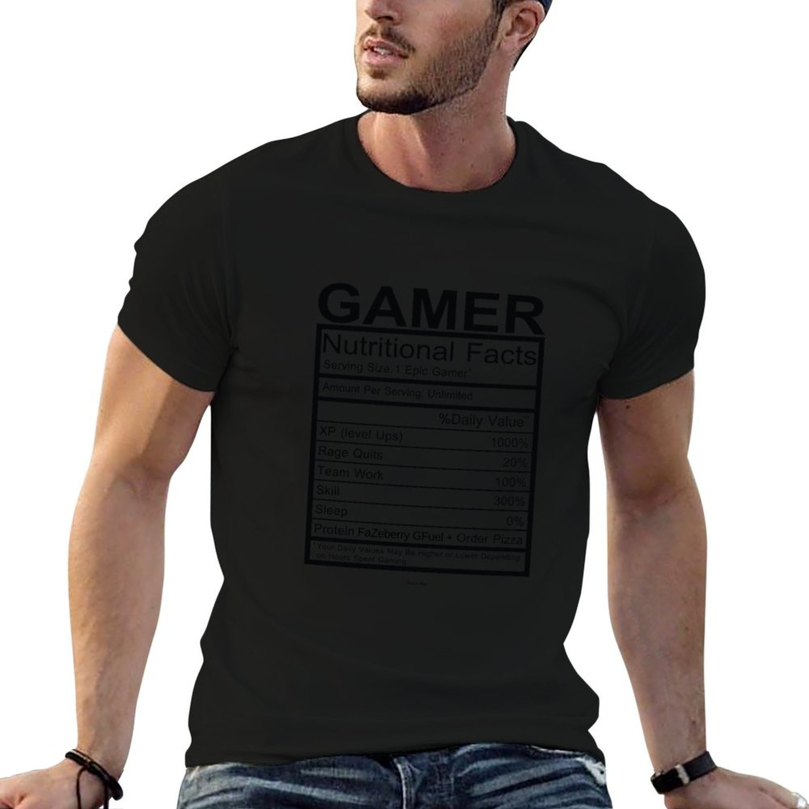 Nutrition Fitness - Camiseta com gráfico de informações nutricionais