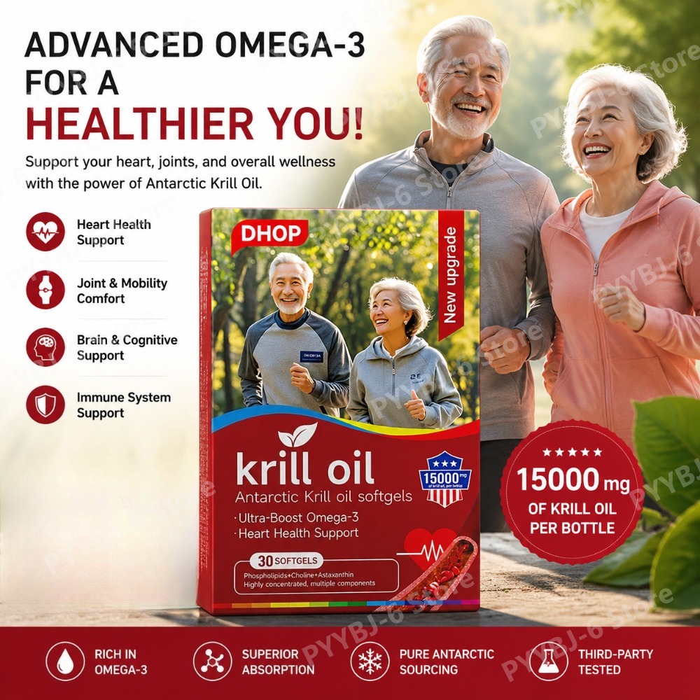 Krill Oil Supplement - Óleo de Krill Antártico 15000mg 30