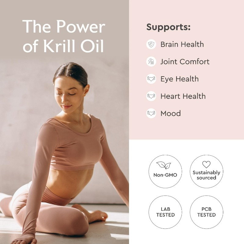 Óleo de Krill Antártico 500mg  - Krill Oil Supplement avaliação e preço