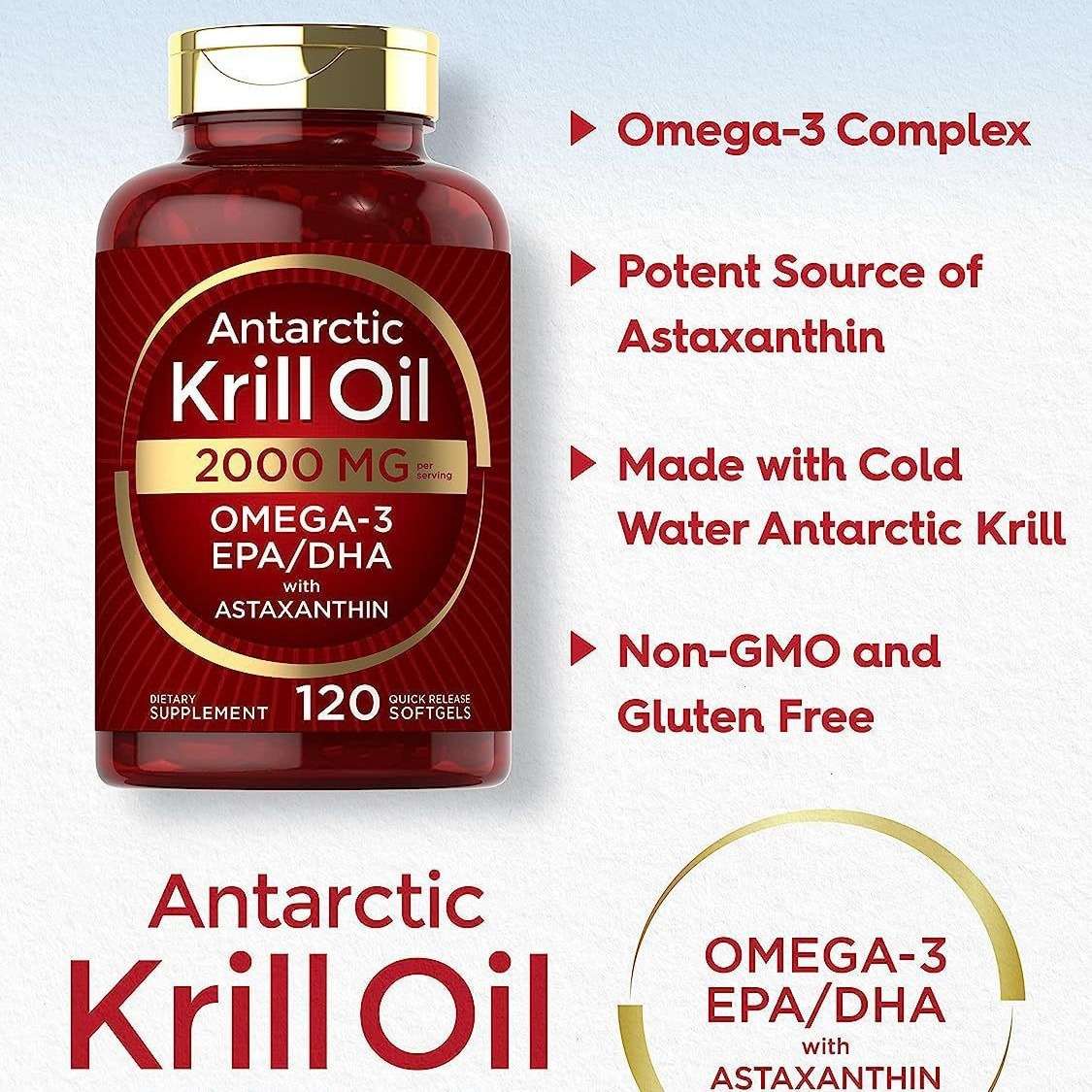 Cápsulas macias de óleo de Kri - Krill Oil Supplement avaliação e preço