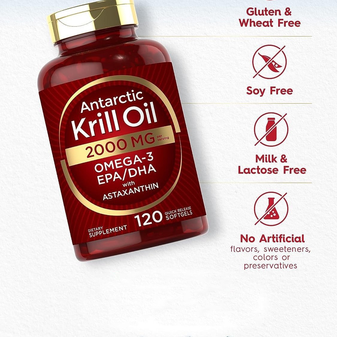 Cápsulas macias de óleo de Kri - Krill Oil Supplement avaliação e preço
