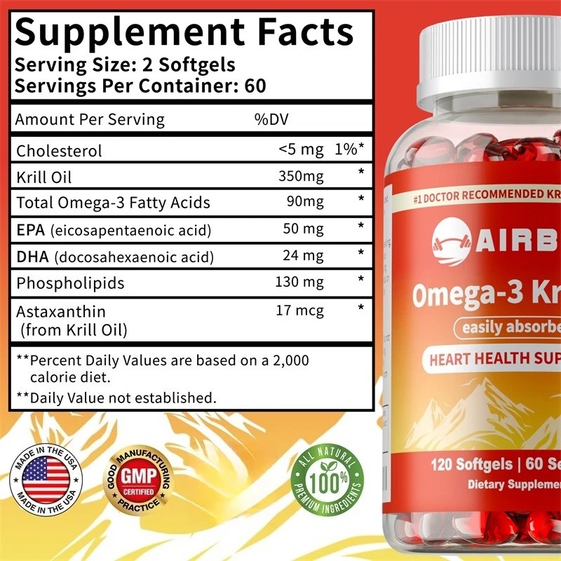 Óleo de Krill Omega-3 com Asta - Krill Oil Supplement avaliação e preço
