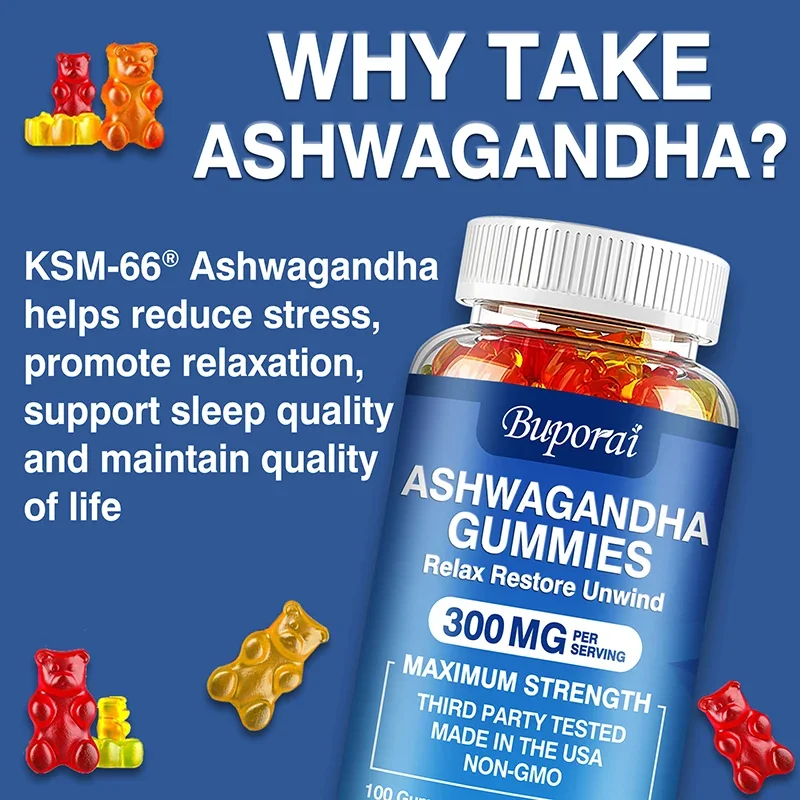 Gomas de Ashwagandha - Alívio  - Ashwagandha Extract Root avaliação e preço